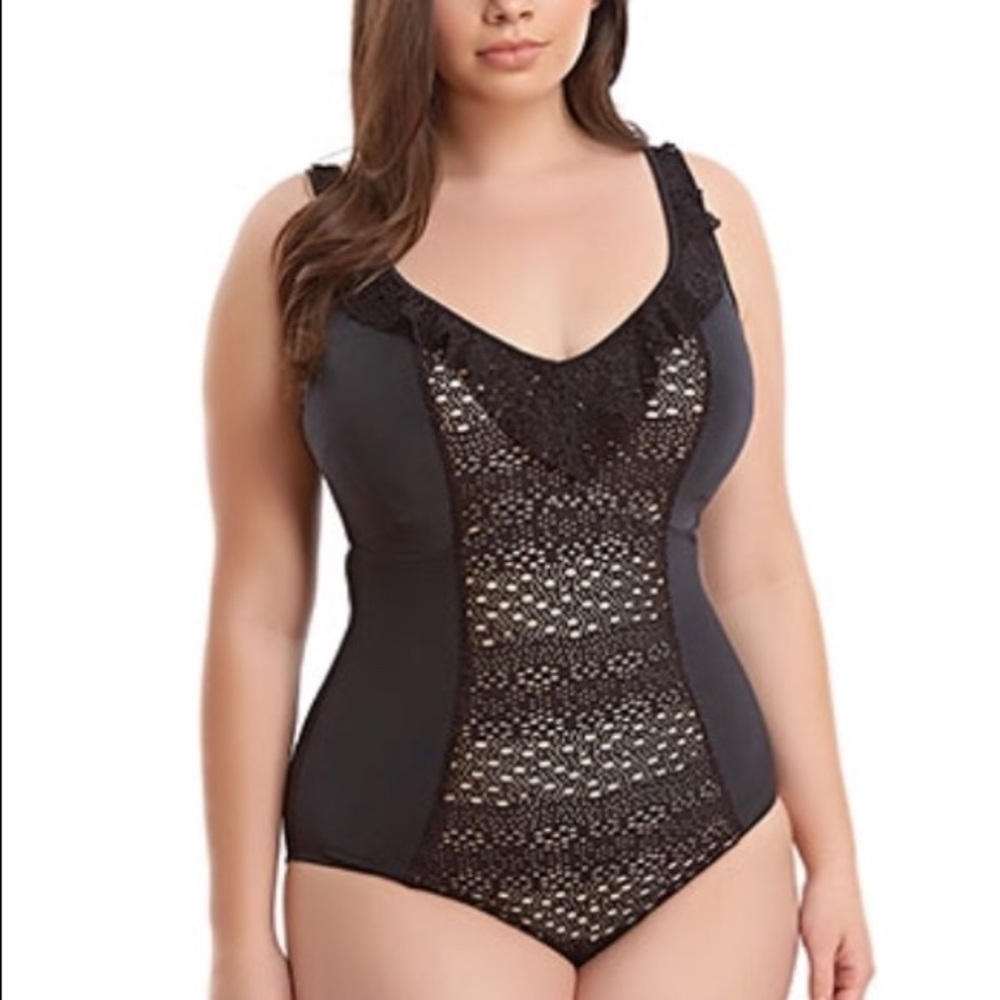 Elomi Swimwear Indie Black  (Plus US16)